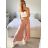Women's Elegant Belt Long Sleeve Dress (S/M ONE SIZE) ITALIAN FASHION IMM23UN6139