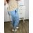 Women's Warm Long Sleeve Dress (L / XL ONE SIZE) ITALIAN FASHION IM421MIA 2XL/3XL Light blue