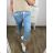 Women's Warm Long Sleeve Dress (L / XL ONE SIZE) ITALIAN FASHION IM421MIA 2XL/3XL Light blue