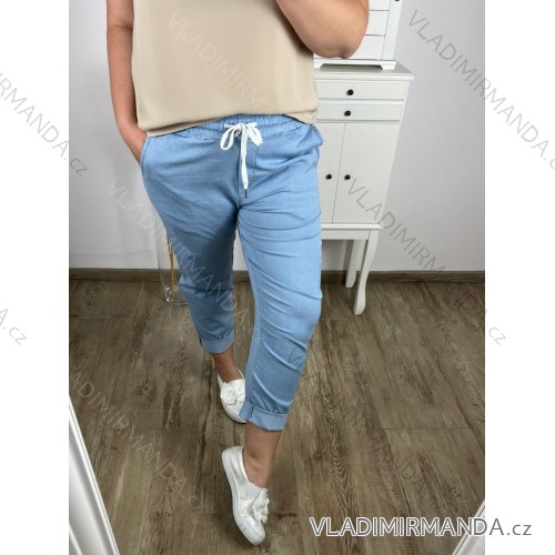 Women's Warm Long Sleeve Dress (L / XL ONE SIZE) ITALIAN FASHION IM421MIA 2XL/3XL Light blue