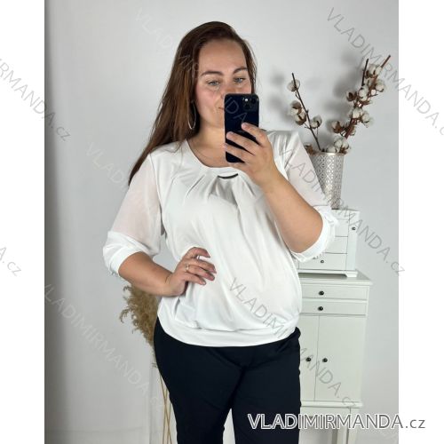 Women's short sleeve dress oversized (L-3XL) POLISH FASHION PMF20014