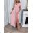 Sleeveless summer dress for women (uni sm) ITALIAN FASHION IMD20550 -   růžová starorůžová -   S / M