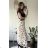 Women's Long Sleeve Shirt Dress (S/M ONE SIZE) ITALIAN FASHION IMWD232607 -   béžová smetanová -