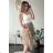 Women's Long Denim Skirt (S/M/L ONE SIZE) ITALIAN FASHION IMD24020