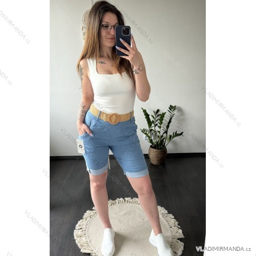 Sweatpants baggy 3/4 short women's (UNI SM) ITALIAN FASHION IMD20406  S / M