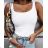 Summer T-shirt womens (uni SL) ITALIAN Fashion IMD20358 white S / M