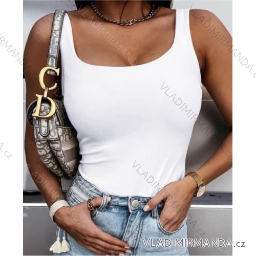 Summer T-shirt womens (uni SL) ITALIAN Fashion IMD20358 white S / M