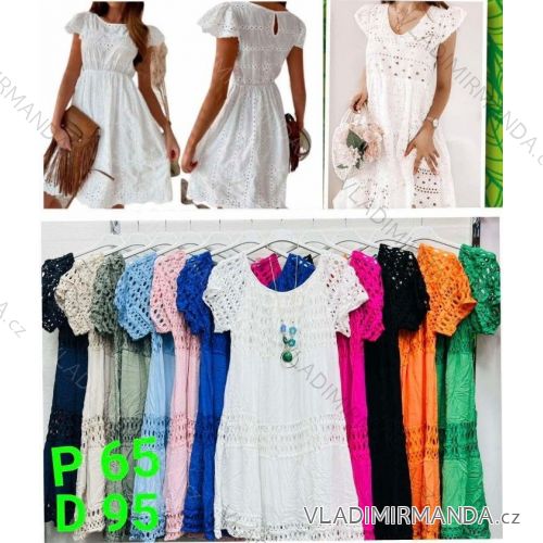 Women's Plus Size Oversize Short Sleeve Tunic (42/58 ONE SIZE) ITALIAN FASHION IMBM24053