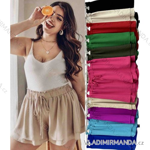 Women's Plus Size Denim Shorts Shorts (56/58 ONE SIZE) POLISH FASHION IMWT24024
