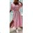 Women's Long Chiffon Short Sleeve Dress (S/M ONE SIZE) ITALIAN FASHION IMWGM23456