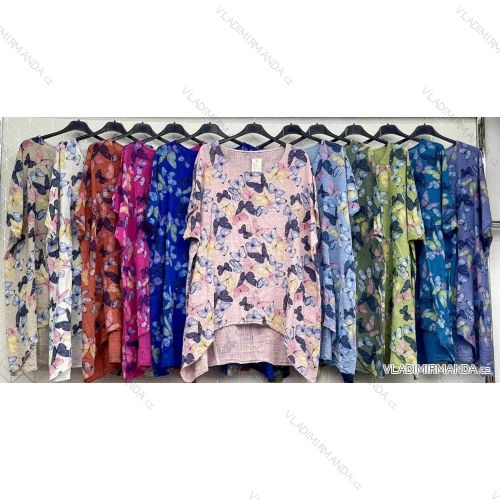 Women's T-Shirt Short Sleeve (S / M / L ONE SIZE) ITALIAN FASHION IMWC222158