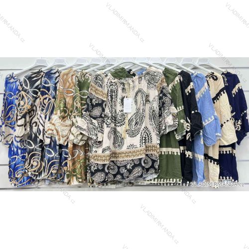 Women's T-Shirt Short Sleeve (S / M / L ONE SIZE) ITALIAN FASHION IMWC222158