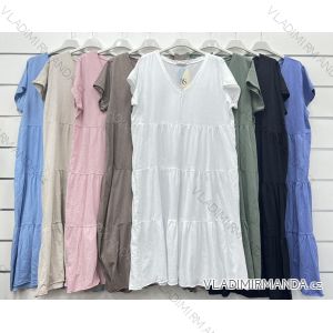 Women's T-Shirt Short Sleeve (S / M / L ONE SIZE) ITALIAN FASHION IMWC222158
