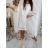 Women's Long Chiffon Short Sleeve Dress (S/M ONE SIZE) ITALIAN FASHION IMWGM23456