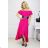 Women's Long Sleeve Hoodie Dress (S / M ONE SIZE) ITALIAN FASHION IMWA216095