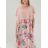 Women's Long Chiffon Short Sleeve Dress (S/M ONE SIZE) ITALIAN FASHION IMWGS231048