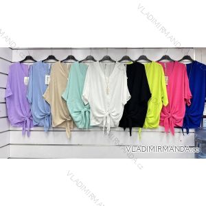Women's Short Sleeve Cotton T-Shirt (S/M ONE SIZE) ITALIAN FASHION IMWGM23457