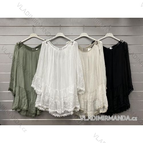 Women's Short Sleeve Cotton T-Shirt (S/M ONE SIZE) ITALIAN FASHION IMWGM23457