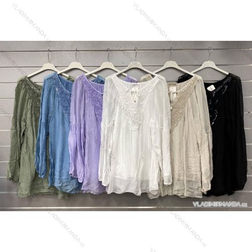 Women's Short Sleeve Cotton T-Shirt (S/M ONE SIZE) ITALIAN FASHION IMWGM23457