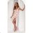 Women's Long Chiffon Short Sleeve Dress (S/M ONE SIZE) ITALIAN FASHION IMWGS231048