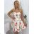 Women's Long Chiffon Short Sleeve Dress (S/M ONE SIZE) ITALIAN FASHION IMWGS231048