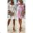 Women's Long Chiffon Short Sleeve Dress (S/M ONE SIZE) ITALIAN FASHION IMWGS231048