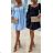 Women's Long Chiffon Short Sleeve Dress (S/M ONE SIZE) ITALIAN FASHION IMWGS231048