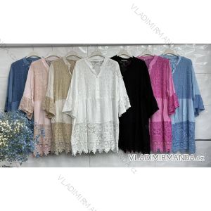 Women's Long Chiffon Short Sleeve Dress (S/M ONE SIZE) ITALIAN FASHION IMWGS231048