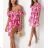 Women's Long Chiffon Short Sleeve Dress (S/M ONE SIZE) ITALIAN FASHION IMWGS231048