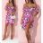 Women's Long Chiffon Short Sleeve Dress (S/M ONE SIZE) ITALIAN FASHION IMWGS231048