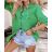 Women's oversized cotton long sleeve shirt (S / M ONE SIZE) ITALIAN FASHION IMWM221600