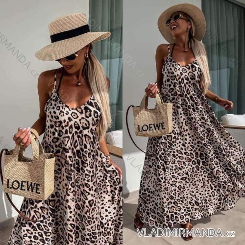 Satin Women's Long Summer Strapless Dress (S / M / L ONE SIZE) ITALIAN FASHION IMM22694