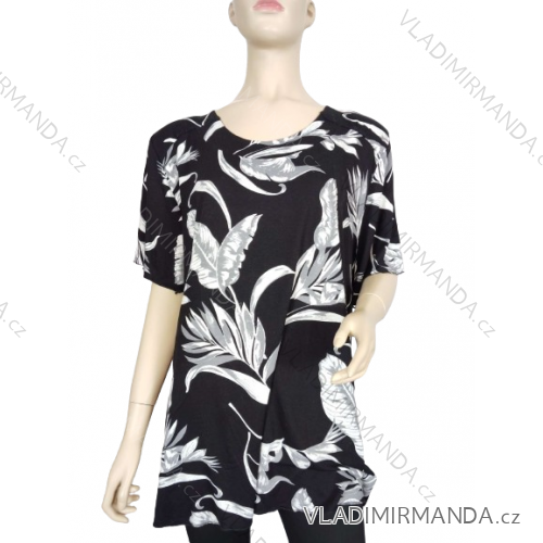 Tunic short sleeve women's plus size (M-3XL POLISH FASHION PME24LILIE -   black -   5XL