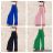 Women's Long Summer Pants with Belt (S/M ONE SIZE) ITALIAN FASHION IMD24080