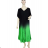 Women's Long Chiffon Short Sleeve Dress (S/M ONE SIZE) ITALIAN FASHION IMWGS231048 -   turquoise -   56/58