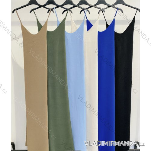 Women's long summer dress with straps (S/M ONE SIZE) ITALIAN FASHION IMPMD243208jd