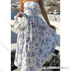 Women's long strapless sequin party dress (S/M ONE SIZE) ITALIAN FASHION IMPMD2360600
