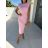 Women's Long Chiffon Short Sleeve Dress (S/M ONE SIZE) ITALIAN FASHION IMWGS231048