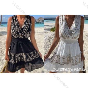 Women's Sleeveless Sequin Velvet Long Party Dress (S/M ONE SIZE) ITALIAN FASHION IMWB233931