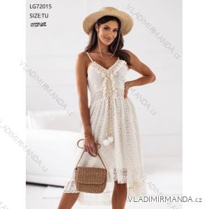 Women's Sleeveless Sequin Velvet Long Party Dress (S/M ONE SIZE) ITALIAN FASHION IMWB233931