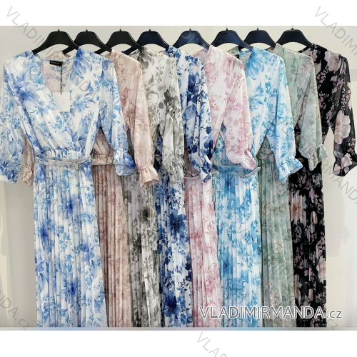 Women's long strapless sequin party dress (S/M ONE SIZE) ITALIAN FASHION IMPMD2360600