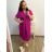 Šaty oversize krátký rukáv dámské (L/XL/2XL/3XL ONE SIZE) ITALSKÁ MÓDA IMD22139
