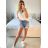 Women's Lace 3/4 Long Sleeve Shirt (S/M ONE SIZE) ITALIAN FASHION IM324105