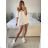 Women's Short Sleeve Pleated Blouse (S/M ONE SIZE) ITALIAN FASHION IM324107