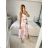 Women's Long Elegant Chiffon Sleeveless Dress (S/M ONE SIZE) ITALIAN FASHION IM423265