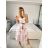 Women's Long Elegant Chiffon Sleeveless Dress (S/M ONE SIZE) ITALIAN FASHION IM423265