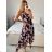 Women's Long Elegant Chiffon Sleeveless Dress (S/M ONE SIZE) ITALIAN FASHION IM423265