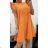Women's long sleeveless dress with ruffles women (S / M ONE SIZE) ITALIAN FASHION IMM211269