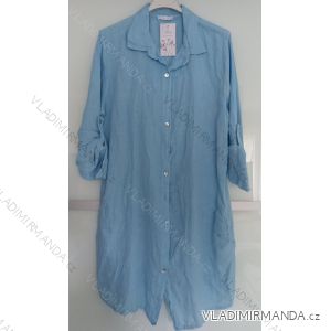 Short Sleeve Shirt Dress women (uni L-2XL) ITALIAN MODA IMS20002