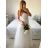 Women's long party dress with straps (S/M ONE SIZE) ITALIAN FASHION IMPSH2460030 pink salmon S/M